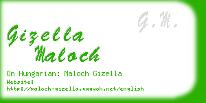 gizella maloch business card
